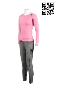 TF001訂製緊身運動套裝 設計女裝運動服 訂購團體跑步運動服 訂做緊身運動衫專門店HK